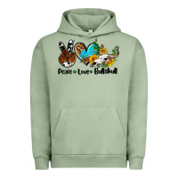 Pigment Oil Green peace love  bullskull Urban Hoodie - AdoDesignShop