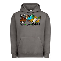 Pigment Tornado peace love  bullskull Urban Hoodie - AdoDesignShop