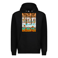 Black Hello fall Premium Hoodie - Artiststas