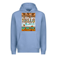 Colony Blue Hello fall Premium Hoodie - Artiststas