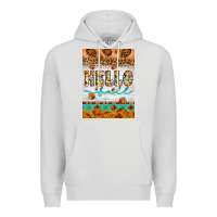 Dove Grey Hello fall Premium Hoodie - Artiststas