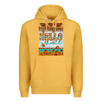Mustard Hello fall Premium Hoodie - Artiststas