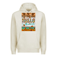 Oatmeal Heather Hello fall Premium Hoodie - Artiststas