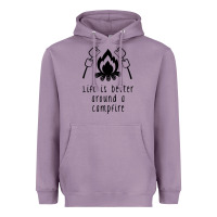 Lavender life is better around a campfire Heavyweight Hoodie - Unal Design
