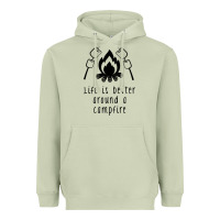 Matcha life is better around a campfire Heavyweight Hoodie - Unal Design