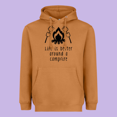 Heavyweight Hoodie life is better around a campfire