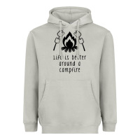 Moon Dust life is better around a campfire Heavyweight Hoodie - Unal Design