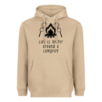 Mushroom life is better around a campfire Heavyweight Hoodie - Unal Design