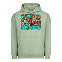 Pigment Oil Green merry christmas Urban Hoodie - JahusDesignShop