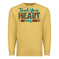 Antique Gold teach your heart out Premium Sweatshirt - texasbilliewilder