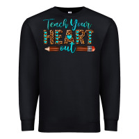 Black teach your heart out Premium Sweatshirt - texasbilliewilder