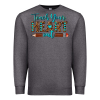 Charcoal Heather teach your heart out Premium Sweatshirt - texasbilliewilder