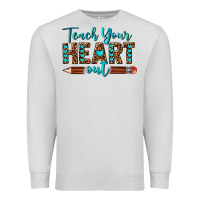 Dove Grey teach your heart out Premium Sweatshirt - texasbilliewilder