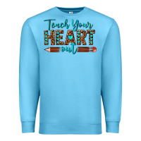 Ocean Blue teach your heart out Premium Sweatshirt - texasbilliewilder