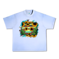 Grape Ice Oregon Map Sunflower Cactus Serape Urban Heavy Tee - RanaPortraitStore