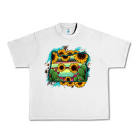 Lunar Rock Oregon Map Sunflower Cactus Serape Urban Heavy Tee - RanaPortraitStore