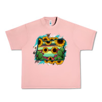 Salmon Oregon Map Sunflower Cactus Serape Urban Heavy Tee - RanaPortraitStore