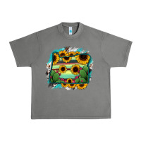 Tornado Oregon Map Sunflower Cactus Serape Urban Heavy Tee - RanaPortraitStore
