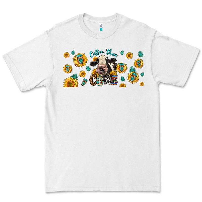 Coffee Then Cows Premium Tee by LillyAllenDesigns | Teevron