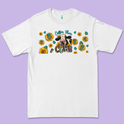 Coffee Then Cows Premium Tee Designed By Lillyallendesigns