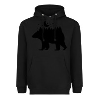 Black bear Heavyweight Hoodie - Unal Design