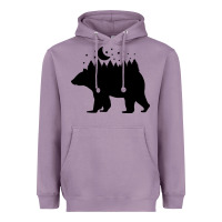 Lavender bear Heavyweight Hoodie - Unal Design