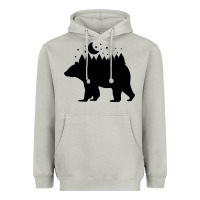 Moon Dust bear Heavyweight Hoodie - Unal Design