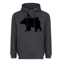 Smoke bear Heavyweight Hoodie - Unal Design