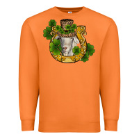 Carrot st patricks day goat horseshoe shamrock Premium Sweatshirt - RanaPortraitStore