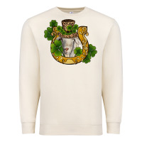 Sandshell st patricks day goat horseshoe shamrock Premium Sweatshirt - RanaPortraitStore