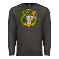 Smoke st patricks day goat horseshoe shamrock Premium Sweatshirt - RanaPortraitStore