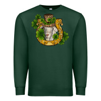 Sports Green st patricks day goat horseshoe shamrock Premium Sweatshirt - RanaPortraitStore