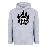 Heather Grey take a hike Heavyweight Hoodie - Unal Design