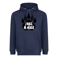Navy take a hike Heavyweight Hoodie - Unal Design