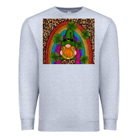 Heather Grey st patricks day gnomes shamrock rainwow Premium Sweatshirt - RanaPortraitStore