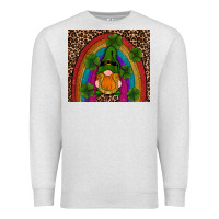 Oatmeal Heather st patricks day gnomes shamrock rainwow Premium Sweatshirt - RanaPortraitStore