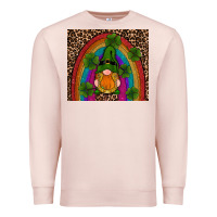 Pale Pink st patricks day gnomes shamrock rainwow Premium Sweatshirt - RanaPortraitStore