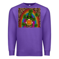 Purple st patricks day gnomes shamrock rainwow Premium Sweatshirt - RanaPortraitStore