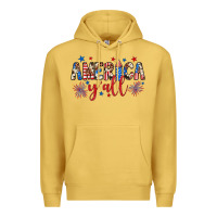 Antique Gold american y'all Premium Hoodie - JahusDesignShop