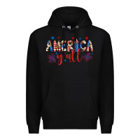 Black american y'all Premium Hoodie - JahusDesignShop