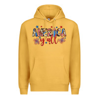 Mustard american y'all Premium Hoodie - JahusDesignShop