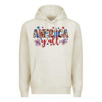 Oatmeal Heather american y'all Premium Hoodie - JahusDesignShop