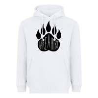 White take a hike Heavyweight Hoodie - Unal Design