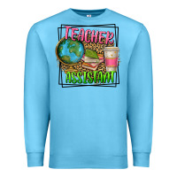 Ocean Blue teacher assistant Premium Sweatshirt - texasbilliewilder