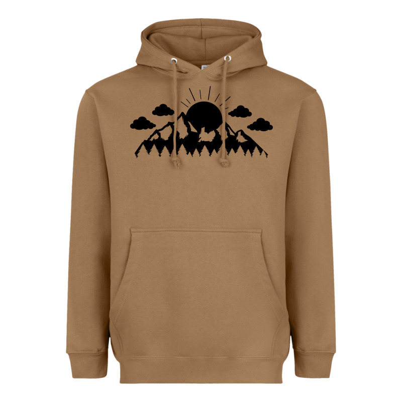 Mountain Heavyweight Hoodie by Unal Design | Teevron