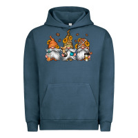 Pigment Midnight Navy coffee gnomes Urban Hoodie - Jasminsmagicworld