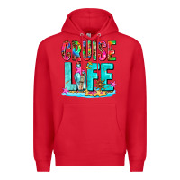 Red cruise  life Premium Hoodie - AdoDesignShop