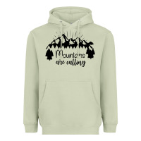 Matcha Mountains Heavyweight Hoodie - Unal Design
