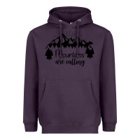Plum Mountains Heavyweight Hoodie - Unal Design