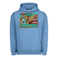 Pigment Pebble Blue merry christmas Urban Hoodie - JahusDesignShop